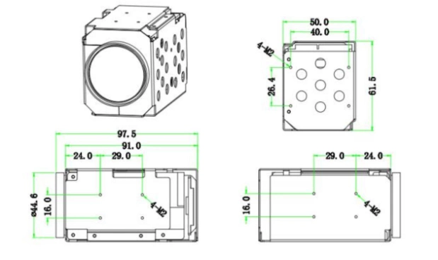 33X Integrated Zoom Ai Function Camera Module for Wireless CCTV Camera