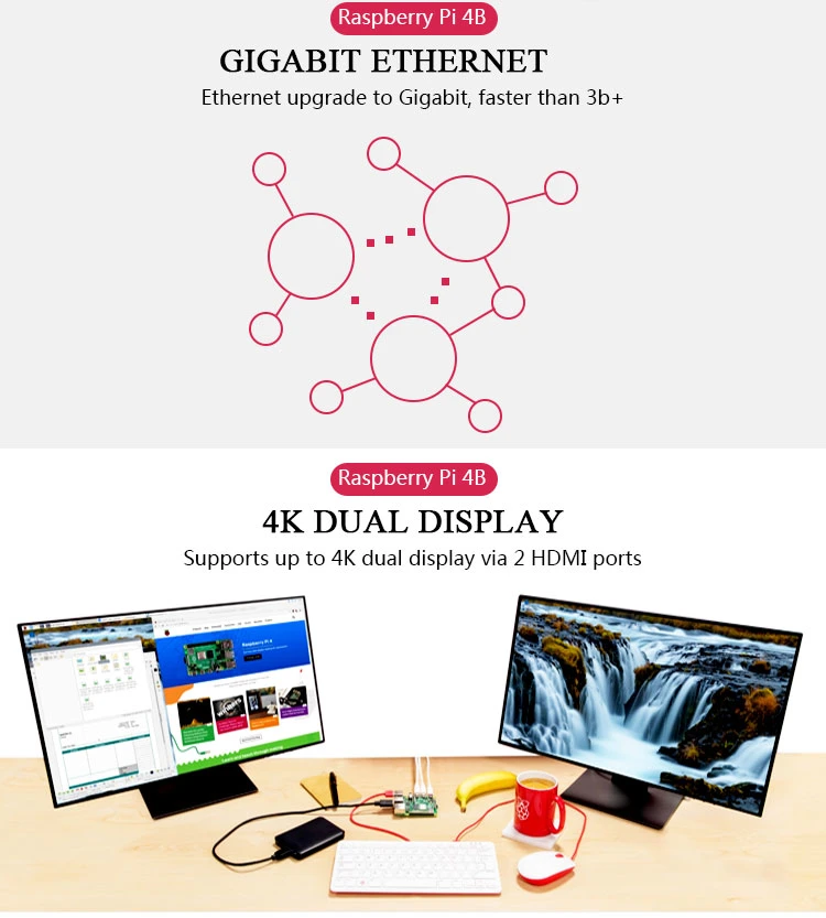 Raspberry Pi 4 Model B 1GB / 2GB / 4GB RAM for DIY Raspberry Pi 4b